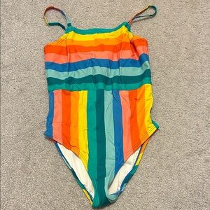 Hanna Andersson Multicolor Striped One Piece Swimsuit
